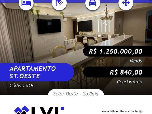 #519 - Apartamento para Venda em Goiânia - GO - 1