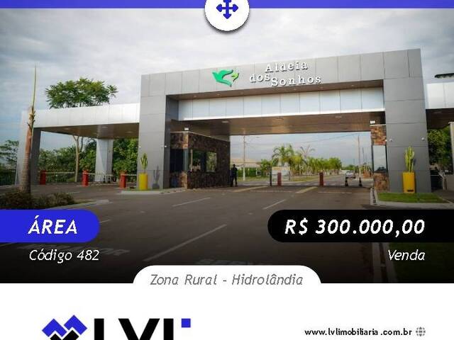 #482 - Área para Venda em Hidrolândia - GO - 1