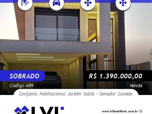 #489 - Sobrado para Venda em Senador Canedo - GO - 1
