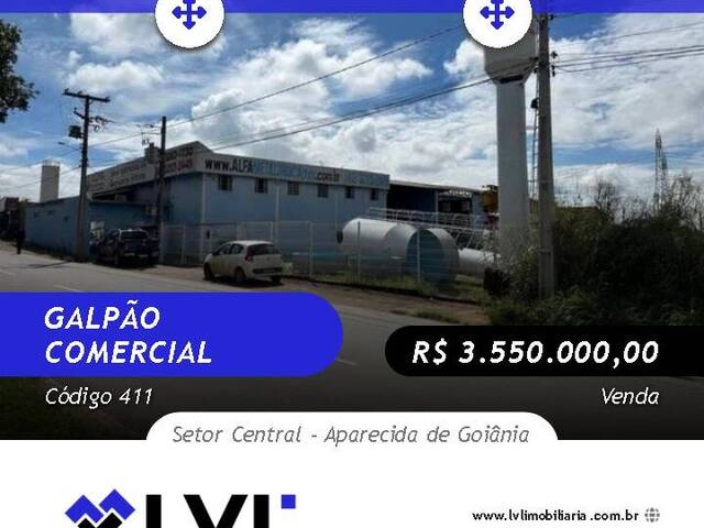 #411 - Galpão para Venda em Aparecida de Goiânia - GO - 1