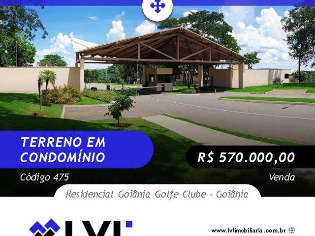 #475 - Terreno em condomínio para Venda em Goiânia - GO - 1