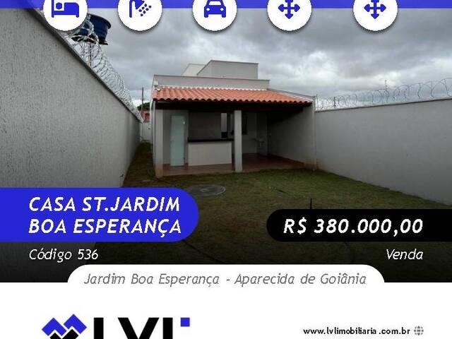 #536 - Casa para Venda em Aparecida de Goiânia - GO - 1