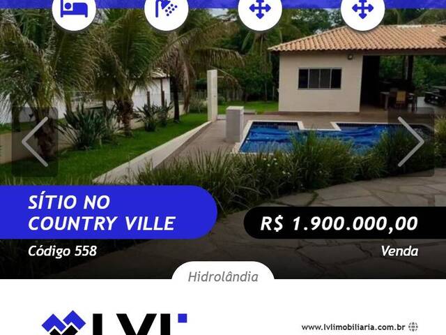 #558 - Sítio para Venda em Hidrolândia - GO
