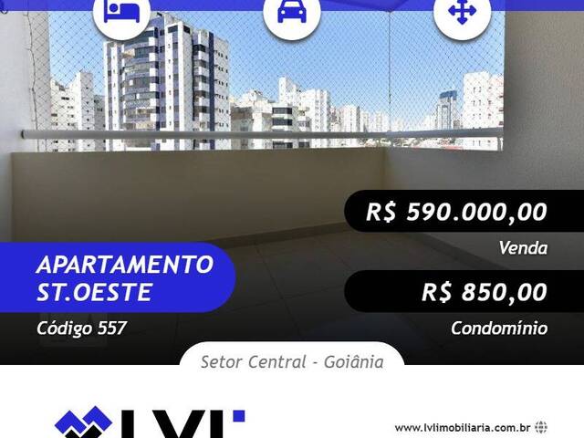 #557 - Apartamento para Venda em Goiânia - GO - 1