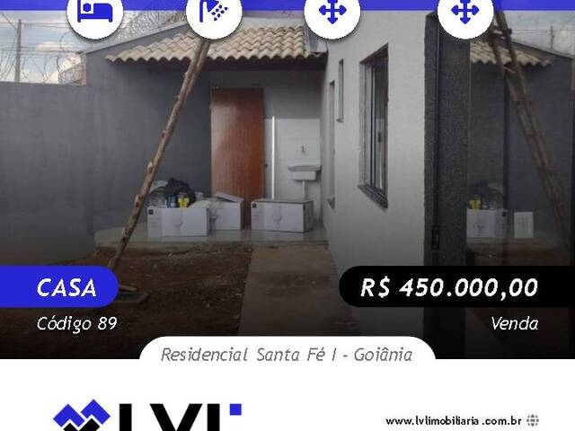 #89 - Casa para Venda em Goiânia - GO - 1