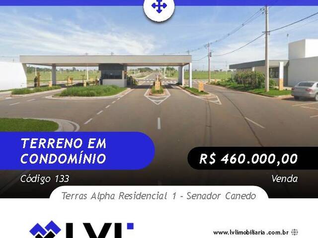 Venda em Terras Alpha Residencial 1 - Senador Canedo