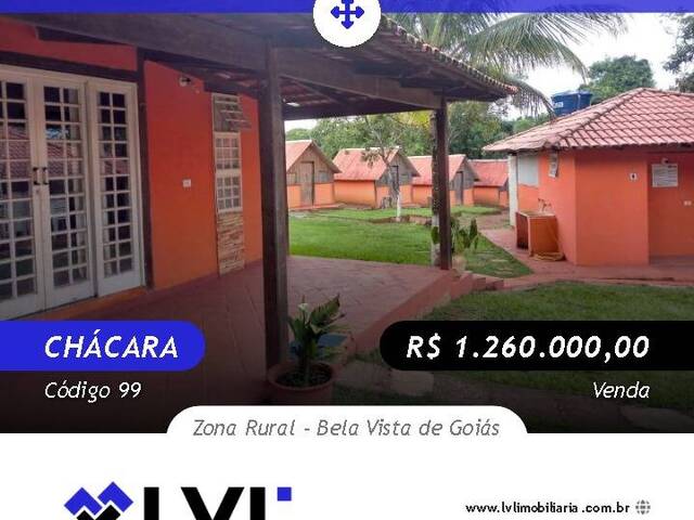 #99 - Chácara para Venda em Bela Vista de Goiás - GO - 1